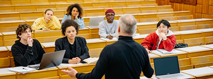 Teacher and Students Inside a Classroom