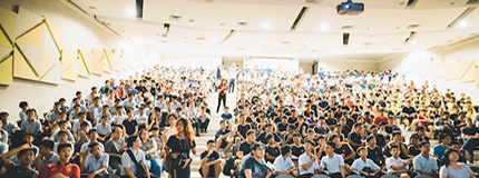 People listening to a lecture